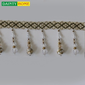 Cristal Perle Rideaux Pour Portes Double Cristal Gland Embrasses Perlée Parage - Product Image 1