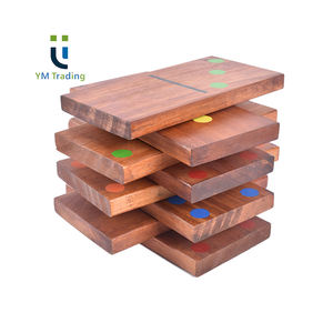 Postillons colorés, jeux de dominos de jardin en bois, série d'impression de points - Product Image 2