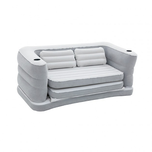 Bestway 75063 <strong>Inflatable</strong> Sofa Bed Air Lounge Modern Living Room Sofa Bedroom Furniture Soft <strong>Couch</strong> 79'' X 63'' X 25'' - Product Image 1