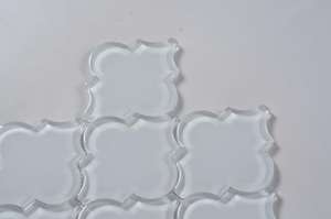 Setina castel mexico tàu điện ngầm backsplash siêu trắng <span class=keywords><strong>crackle</strong></span> <span class=keywords><strong>glass</strong></span> arabesque gạch - Product Image 3
