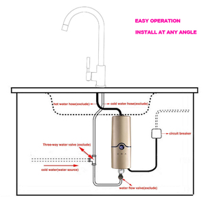 Calentador de Agua Eléctrico Instantáneo Portátil de Alta Velocidad, sin Tanque, Automático, <span class=keywords><strong>para</strong></span> <span class=keywords><strong>Baño</strong></span>, <span class=keywords><strong>para</strong></span> Uso en Hoteles y Hogares - Product Image 3