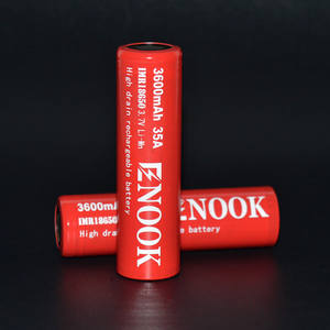 Nueva llegada Enook 18650 3600 mAh 35A <span class=keywords><strong>3</strong></span>.7 V batería recargable con flat top pk18650 3500 mAh de la batería 60A - Product Image 1
