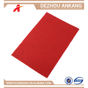 Yüksek kaliteli düğün koridor koşucu yıkanabilir kırmızı düz renk halı - Product Image 2