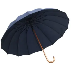 Guarda-chuva de madeira para moças, alta qualidade, 16k, j, gancho, eco-amigável, moda feminina