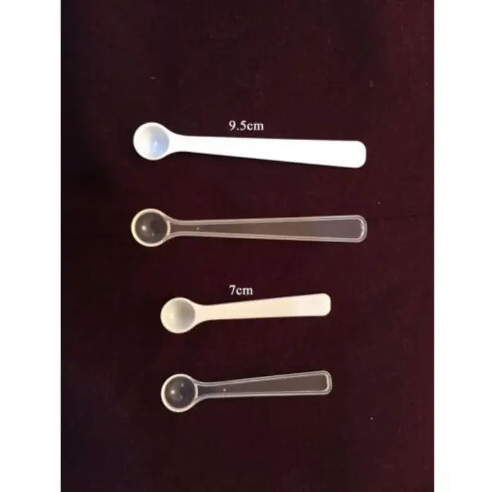 Cuillère à mesurer en plastique 0.25g 0.5ml 0.5cc cuillère à poudre 48mm 70mm 80mm 95mm 120mm longueur