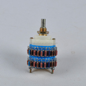 Audioversterker 4Pole 24 Positie 500K Stereo Potentiometer Shunt Met Dalweerstand