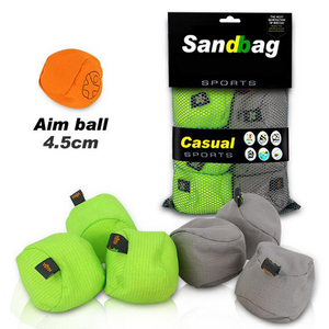 bébé petit chiffon en cuir earthbags sacs de sable jeter <span class=keywords><strong>but</strong></span> ball grounder parent-enfant jouet - Product Image 1