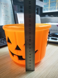   Cesta de Dulces de Calabaza para Halloween, Cesta de Dulces con Forma de Calabaza, Artículos para Fiestas de Halloween, Cubos de Calabaza con Asa - Product Image 6