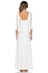 Maxivestido de encaje largo cortado de algodón blanco <span class=keywords><strong>para</strong></span> mujer, venta al por mayor - Product Image 4