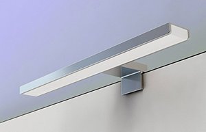 Controlador incorporado IP44 Lámpara de <span class=keywords><strong>espejo</strong></span> de gabinete de <span class=keywords><strong>baño</strong></span> de cromo pulido de 30cm con <span class=keywords><strong>espejo</strong></span> montado y gabinete montado - Product Image 3