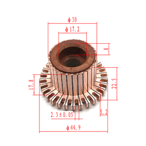 High Quality OD30*ID17.2*L25-29 Segment Auto Starter Armature Motor Commutator - Product Image 1