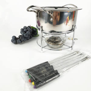 Set de pots à fondant, 2,4 l, en acier inoxydable, appareil ménager à <span class=keywords><strong>viande</strong></span> et fromage - Product Image 5