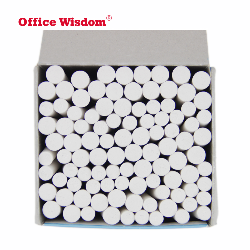 Factory Direct Selling Clean School Dustless White Color Chalk for Office stationery school supplies