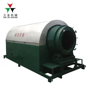 提供快速冷却生物质垃圾活性炭炭化炉/椰子壳木炭制造机