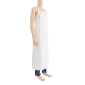 Blanco impermeable y a prueba <span class=keywords><strong>de</strong></span> aceite <span class=keywords><strong>delantal</strong></span> <span class=keywords><strong>de</strong></span> <span class=keywords><strong>PVC</strong></span> para el chef - Product Image 2