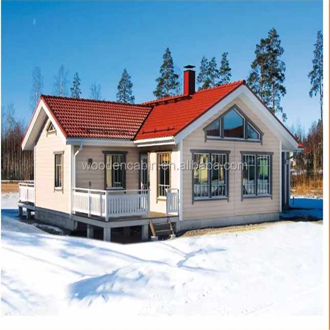 2016 nouveau modèle Préfabriqué maison en bois EY-V150