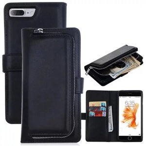 Mode Amovible 2 in1 Zipper Aimant Pièce PU cover Housse en cuir pour <span class=keywords><strong>Apple</strong></span> <span class=keywords><strong>iPhone</strong></span> <span class=keywords><strong>7</strong></span> Téléphone Shell - Product Image 2