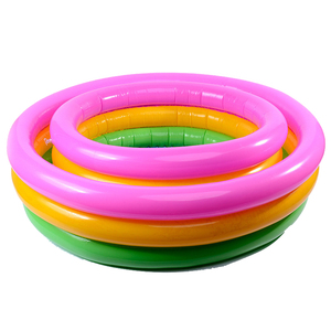Trang chủ gia đình trẻ em hồ bơi kích thước đầy đủ <span class=keywords><strong>Inflatable</strong></span> phòng chờ hồ bơi trẻ em vườn sân sau Cầu Vồng <span class=keywords><strong>3</strong></span> vòng bơi bơm hơi hồ bơi - Product Image 3