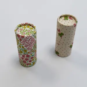 Respetuoso del medio ambiente hecho a mano personalizado de caja redonda/tubo de papel de embalaje