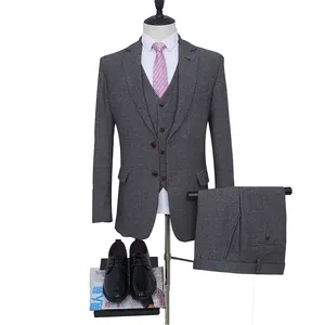 MA113 — <span class=keywords><strong>costume</strong></span> d'affaires en laine pour hommes, avec deux boutons, personnalisé, nouveau Design chinois, coupe Slim, épais, collection automne/hiver <span class=keywords><strong>2022</strong></span>, 3 pièces - Product Image 1