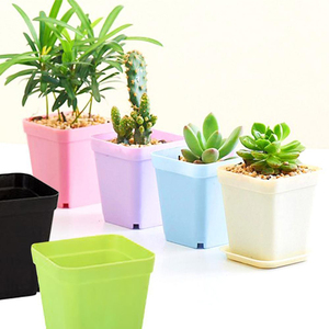 Maceta de plástico para jardín y oficina, maceta de plástico colorida personalizada para jardín y guardería - Product Image 1