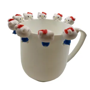 Benutzer definierte Cup Edge Kitty Cartoon Plastiks pielzeug Figuren