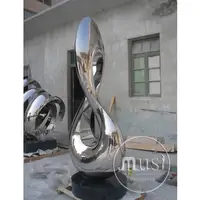 बड़े आकार के धातु शिल्प आउटडोर वर्ग सजावट सार आधुनिक कला बिक्री के लिए आउटडोर मूर्तियां