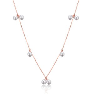 <span class=keywords><strong>Promo</strong></span> Perlmutt Lady Halskette Edelstahl Perlenkette Schmuck für Muttertag Geschenk Wahl - Product Image 1