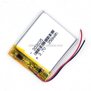 리튬 이온 폴리머 LP303035 350mAh 3.7V 리튬 폴리머 배터리 PCM 3.7v 303035 폴리머 배터리 LiPo