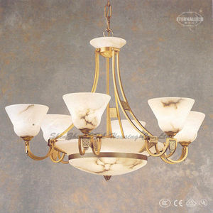 el único color blanco tradicional alabastro interior colgante lámparas etl87075 - Product Image 1