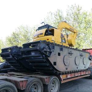 ขายร้อนสะเทินน้ำสะเทินบก Floating Excavator ช่วงล่าง <span class=keywords><strong>Pontoon</strong></span> GET80H สำหรับ Crawler Excavator 8T-10T - Product Image 5