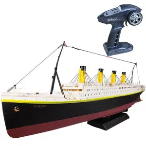 rc submarine torpedos Suppliers-* 2019 hot toys Großhandel fabrik RC Boot 1:325 skala Titanic Meer Schiff 3D rc titanic spielzeug boot RC Schiff Hohe Simulation Große Spielzeug