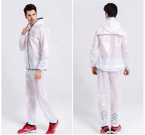 <strong>Light</strong> Weight <strong>Waterproof</strong> Fabric Mens Bicycle Rain Coat <strong>Jacket</strong> and Pants - Product Image 2
