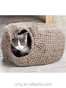 Katze Iglu Häkelmuster Benutzerdefinierte Hand Made Hundebett Haustierbett Höhle - Product Image 2