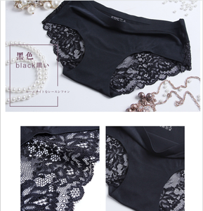 2019 Signore di Vendita Calde Sexy del Raso di Seta del Ghiaccio Biancheria Intima Sexy Delle Donne Senza Soluzione di Continuità Mutandine di Pizzo - Product Image 4