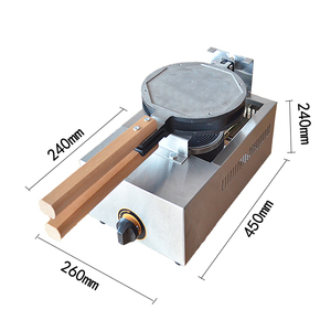 De alta Calidad Comercial antiadherente Gas Hong Kong Huevo máquina de Hacer Gofres con Elemento de Calefacción Por Infrarrojos - Product Image 5