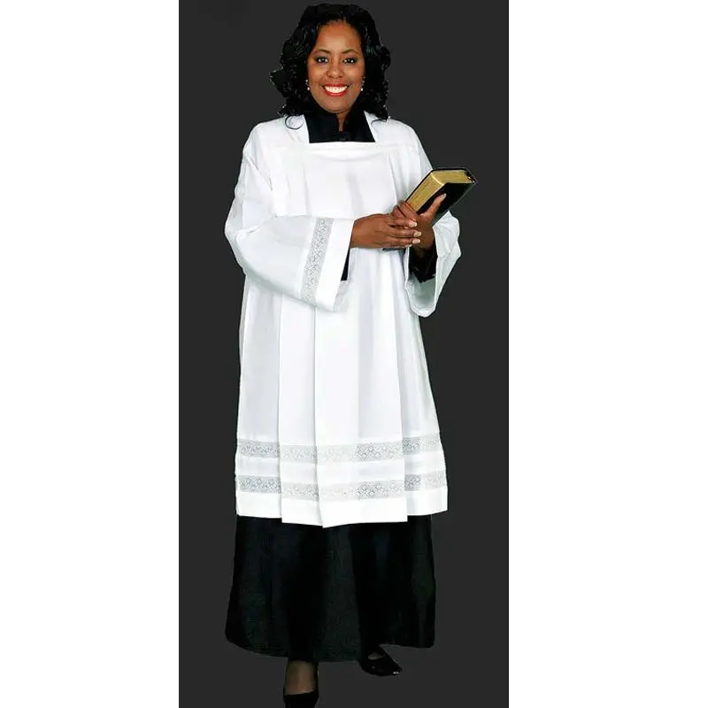 Wholesale custom design christian religion clergy surplice robe