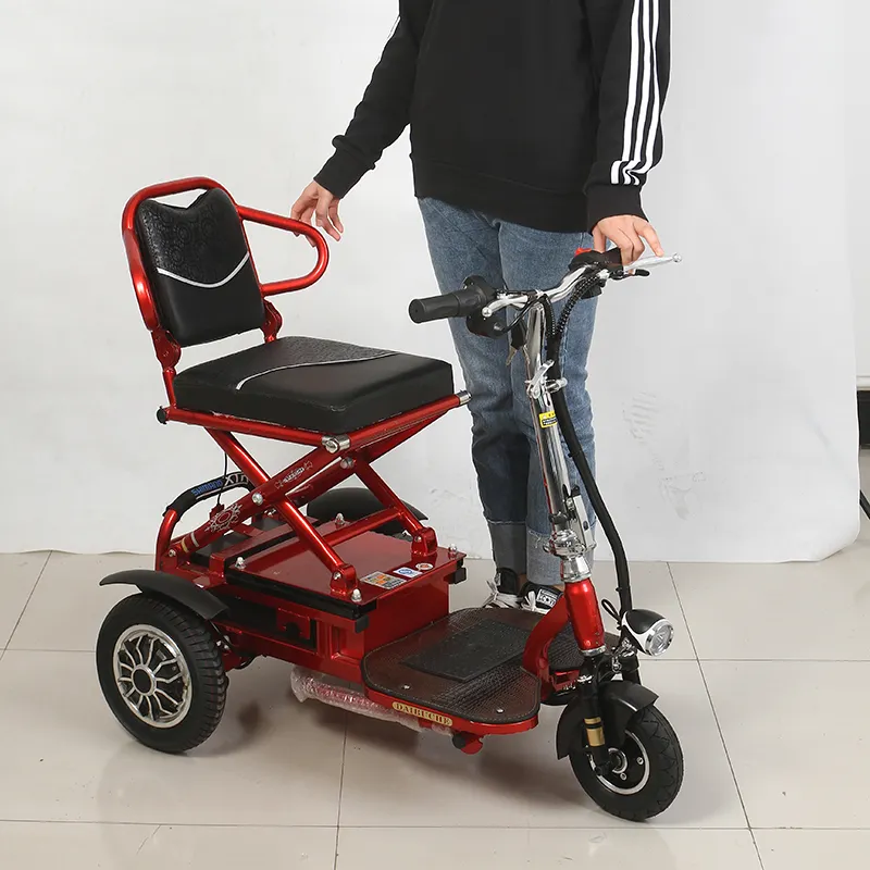 Mini scooter elétrico inteligente da mobilidade triciclo
