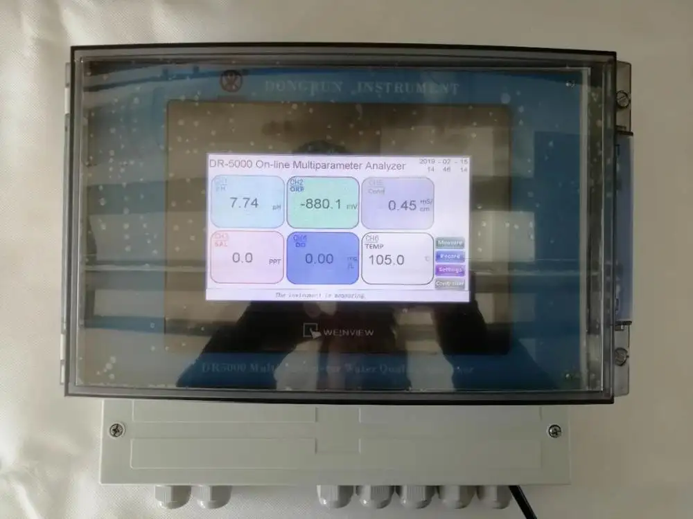 Online Digital Multi-Parameter WLAN intelligenter Wasserqualitätszer mit DO pH TDS EC Temp. COD-Meter, Wasserqualitätsregler