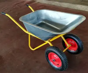 मैनुअल wheelbarrow धातु गाड़ी निर्माण रेत और पानी के लिए स्थानांतरित करने के लिए