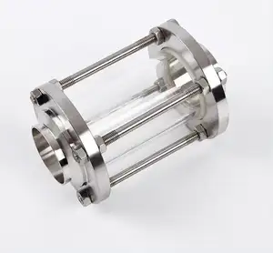 Stainless Steel Sight Glass Clamped For Sanitary Dairy Beverage Food Pipeline