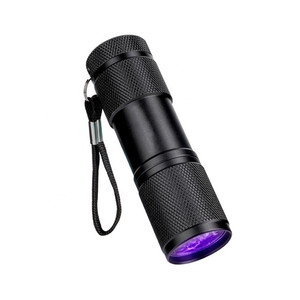 Lampe de poche à 9 LED <span class=keywords><strong>Ultra</strong></span>-<span class=keywords><strong>Violet</strong></span>, lumière noire, 395 nM, torche pour <span class=keywords><strong>Inspection</strong></span>, détecteur de scorpions