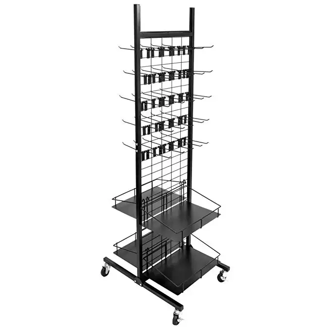 Rolling Retail Display Merchandising Rack Store Fixture