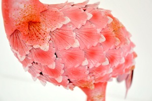 Metal bahçe süsleri çim heykeli dekorasyon Pembe <span class=keywords><strong>Flamingo</strong></span> - Product Image 6