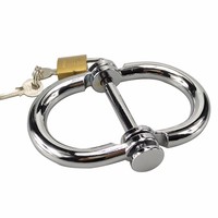 Desain Baru 4.2*4.9Cm, 245G Borgol Logam Ukuran Kecil untuk Wanita Slave Bondage Mainan Seks