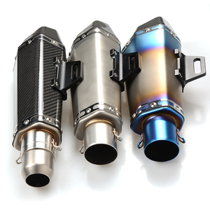 Tuyau d'échappement de moto universel 51MM adapté pour YBR125 YZF600 <span class=keywords><strong>Z750</strong></span> CBR1000 Tmax530 silencieux en Fiber de <span class=keywords><strong>carbone</strong></span> en acier inoxydable - Product Image 3