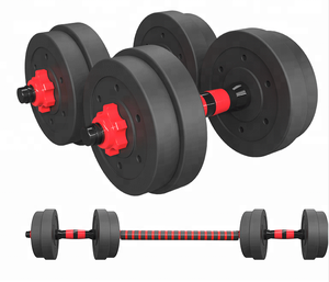 Offre Spéciale <span class=keywords><strong>poids</strong></span> <span class=keywords><strong>De</strong></span> Levage haute qualité ciment 10kg/20kg réglable gym haltère mancuernas ensemble - Product Image 2