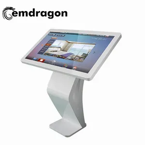 K type horizontale touch all in one floor multimedia self-check multitouch HD scherm touch screen reclame speler