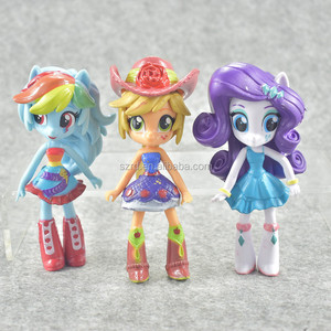 Hermosa figura de poni rosa para niñas, regalo, 6 uds. - Product Image 3