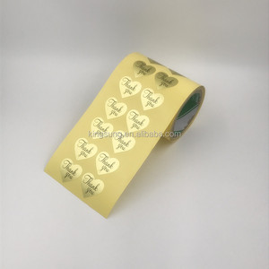 Personalizado amor forma de <span class=keywords><strong>corazón</strong></span> <span class=keywords><strong>gracias</strong></span> etiqueta engomada - Product Image 4